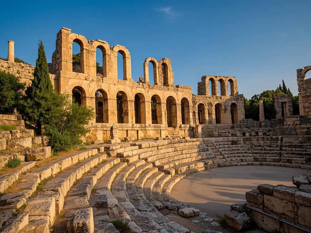 Exploring the Historical Sites of Athens' Ancient Theatre of Dionysus