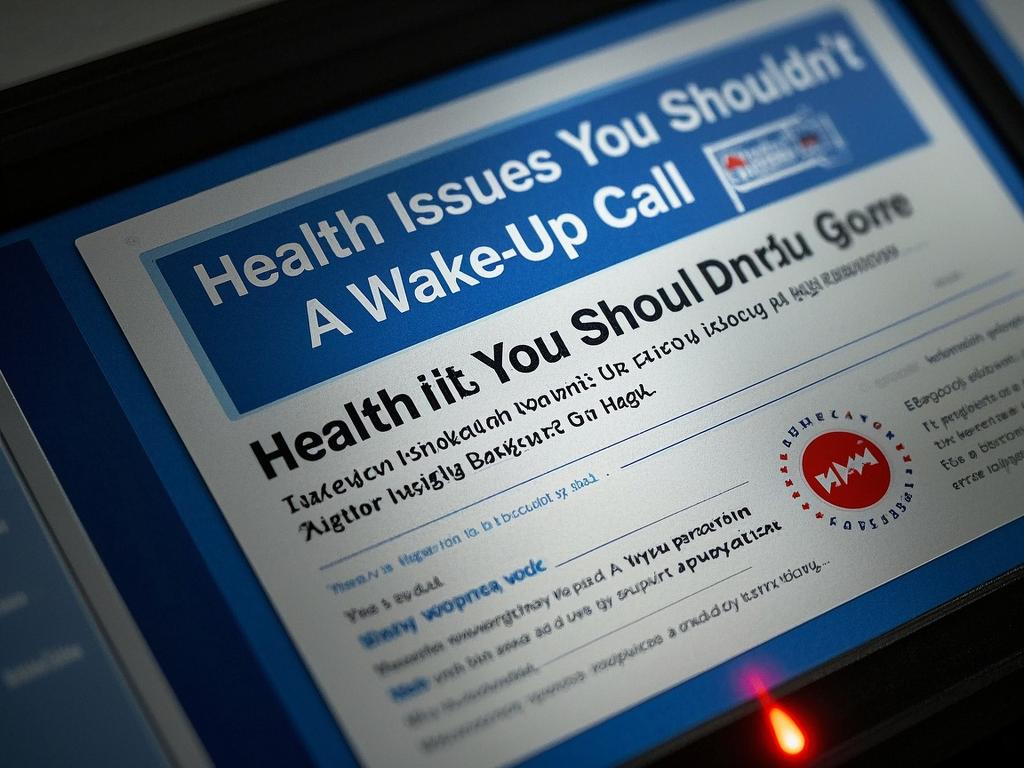 Health Issues You Shouldn't Ignore: A Wake-Up Call