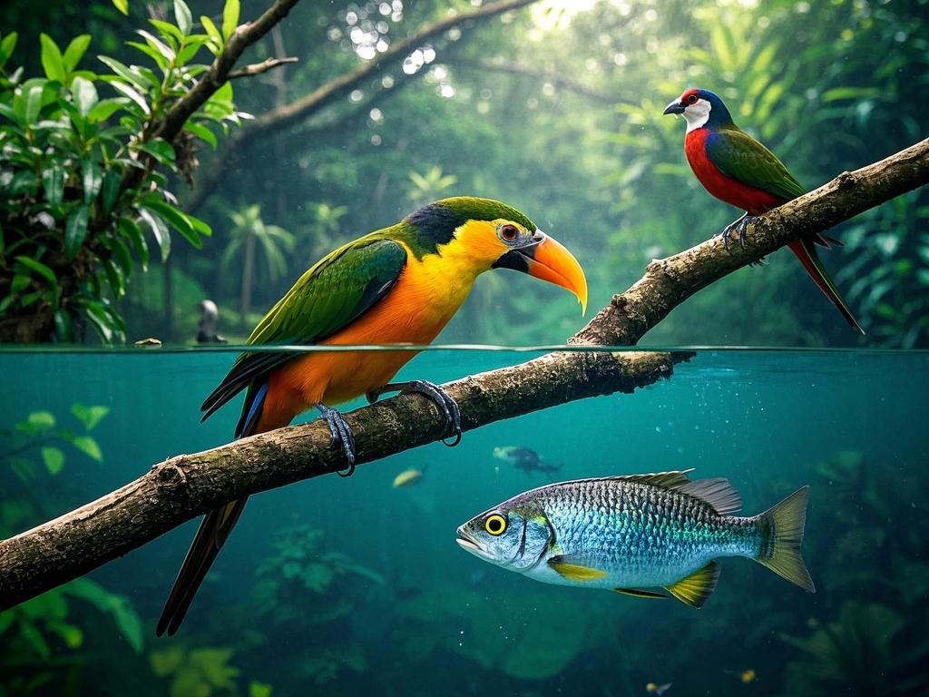 Comparing the Wildlife in the Amazon and the Amazonian Basin